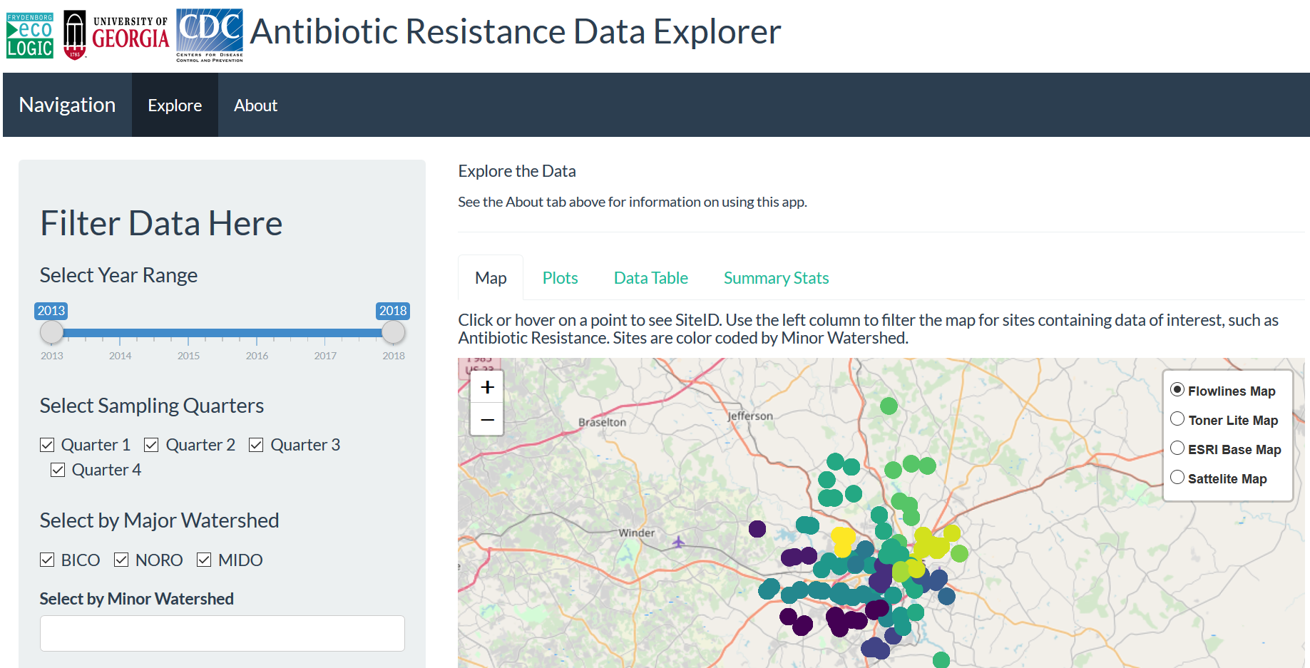 Antibiotic Resistance and Water quality Explorer